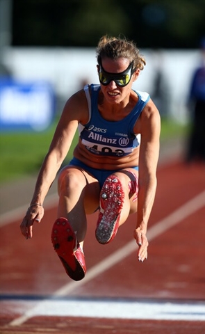 Salto in lungo di Arjola Dedaj ai Campionati Europei Paralimpici di Swansea 2014